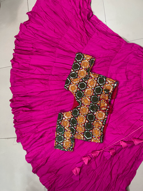 Fuchsia Rayon Lehenga Choli
