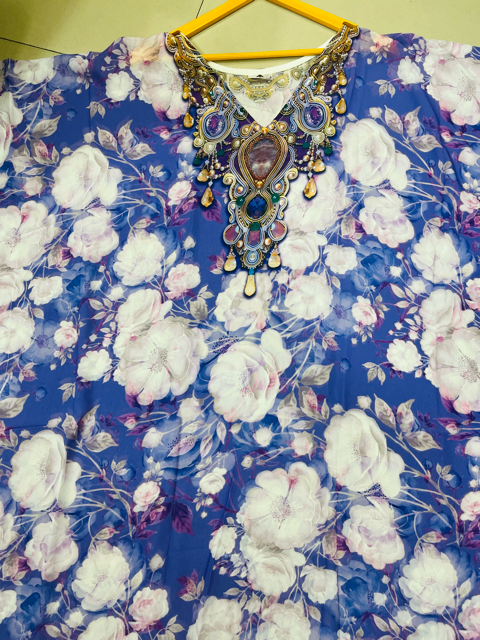 Digital Print Georgette Kurti Kaftan