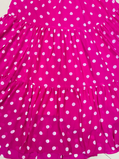 Fuchsia Georgette Skirt Set