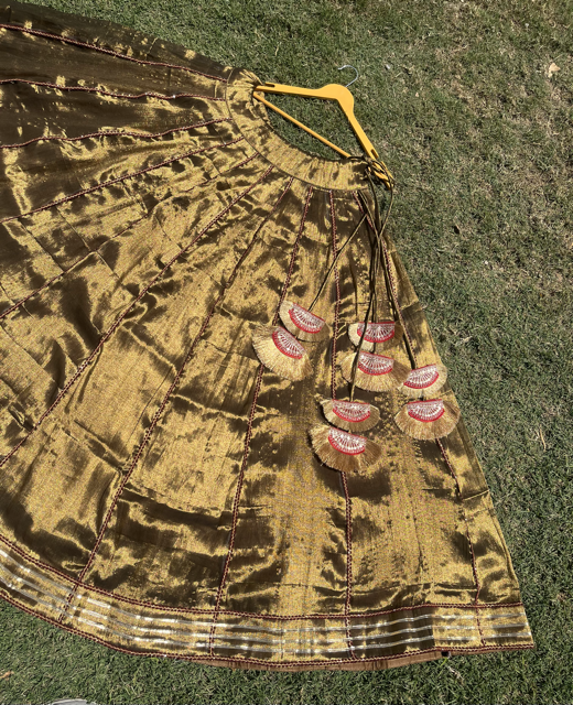 Tissue Cotton Golden Smita Panel Skirt