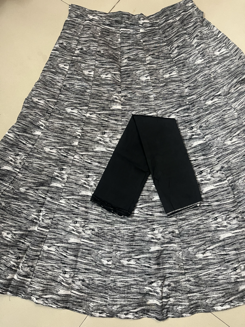 Bangalori Silk Black Indin Skirt