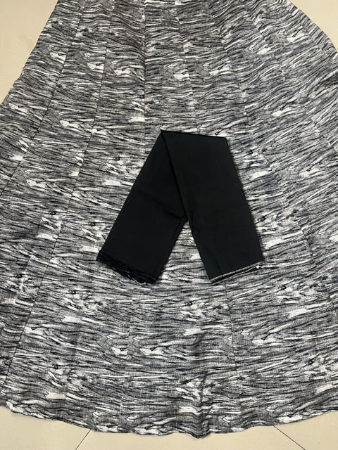 Bangalori Silk Black Indian Skirt