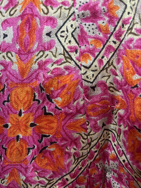 Bngalori Silk Fuchsia Indian Skirt