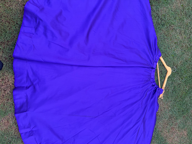 Flared Purple Silk Indian Skirt