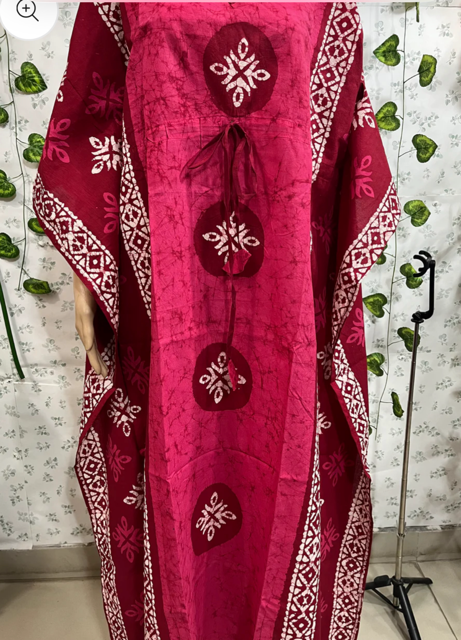 Block Print Cotton Kaftan