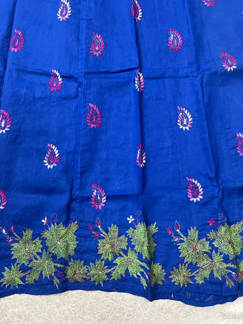 Kantha BlueCotton Wrap Skirt