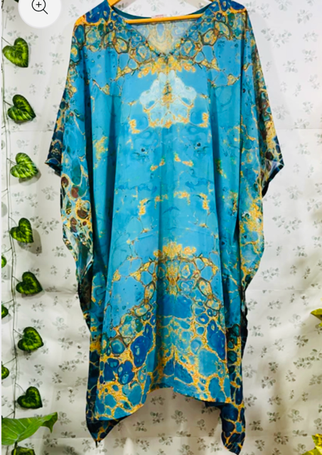 Digital Print Georgette Kurti Kaftan