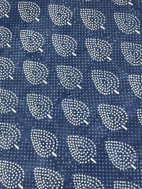 Ajrakh Indigo Block Print Skirt