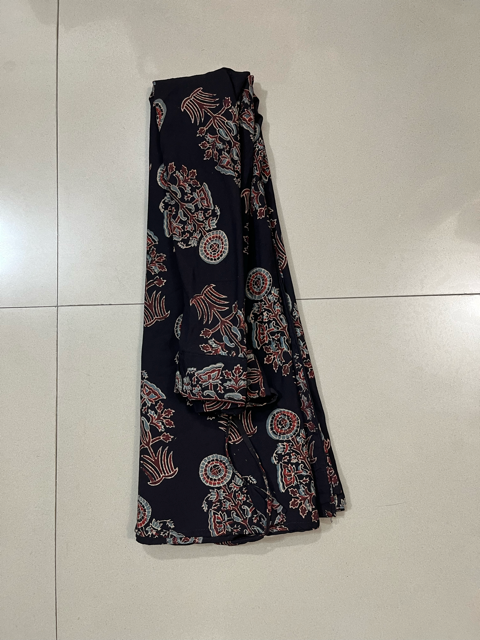 Ajrakh Block Print Cotton Skirt