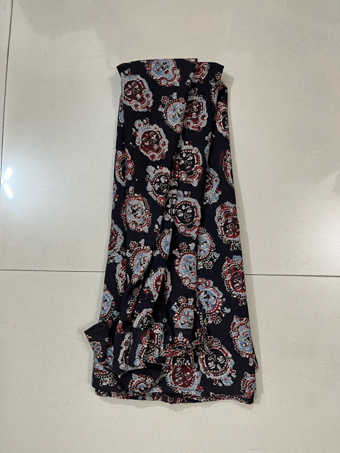 Ajrakh Block Print Cotton Skirt