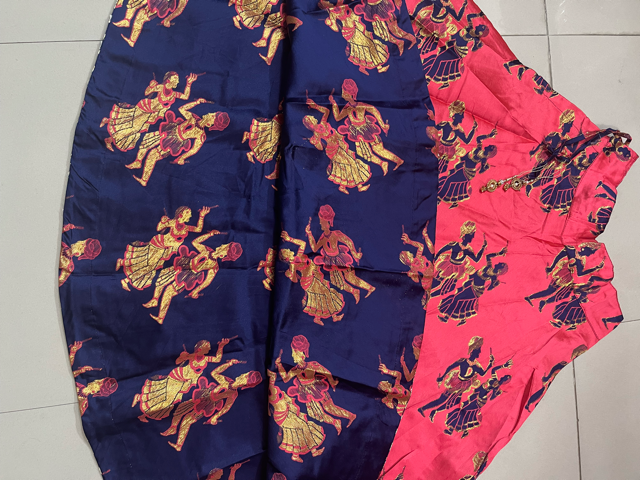 Reversible Vintage Long Skirt