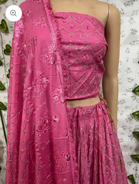 Pink Ambre Lehenga