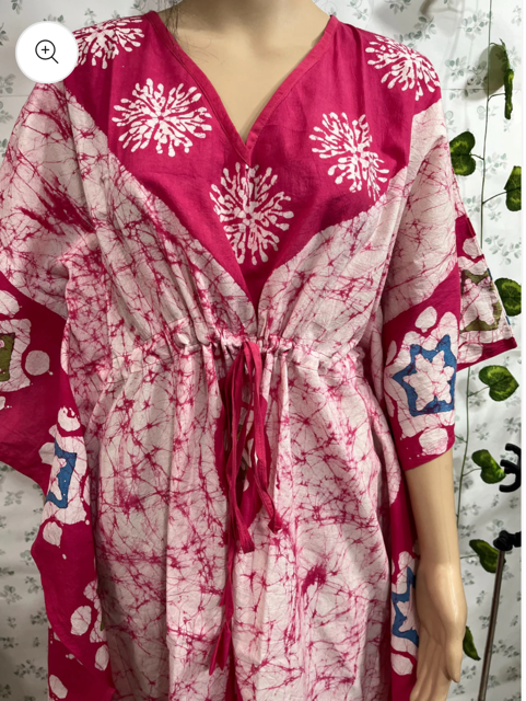 Block Print Cotton Kaftan