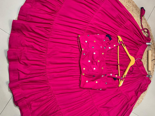 Fuchsia Rayon Pallavi Festive Lehenga Choli