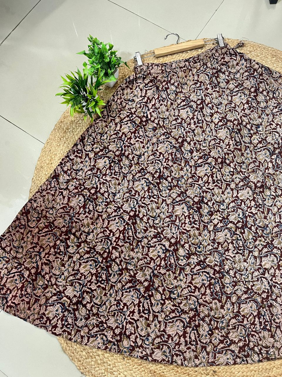 Kalamkari Giri Cotton Indian Skirt