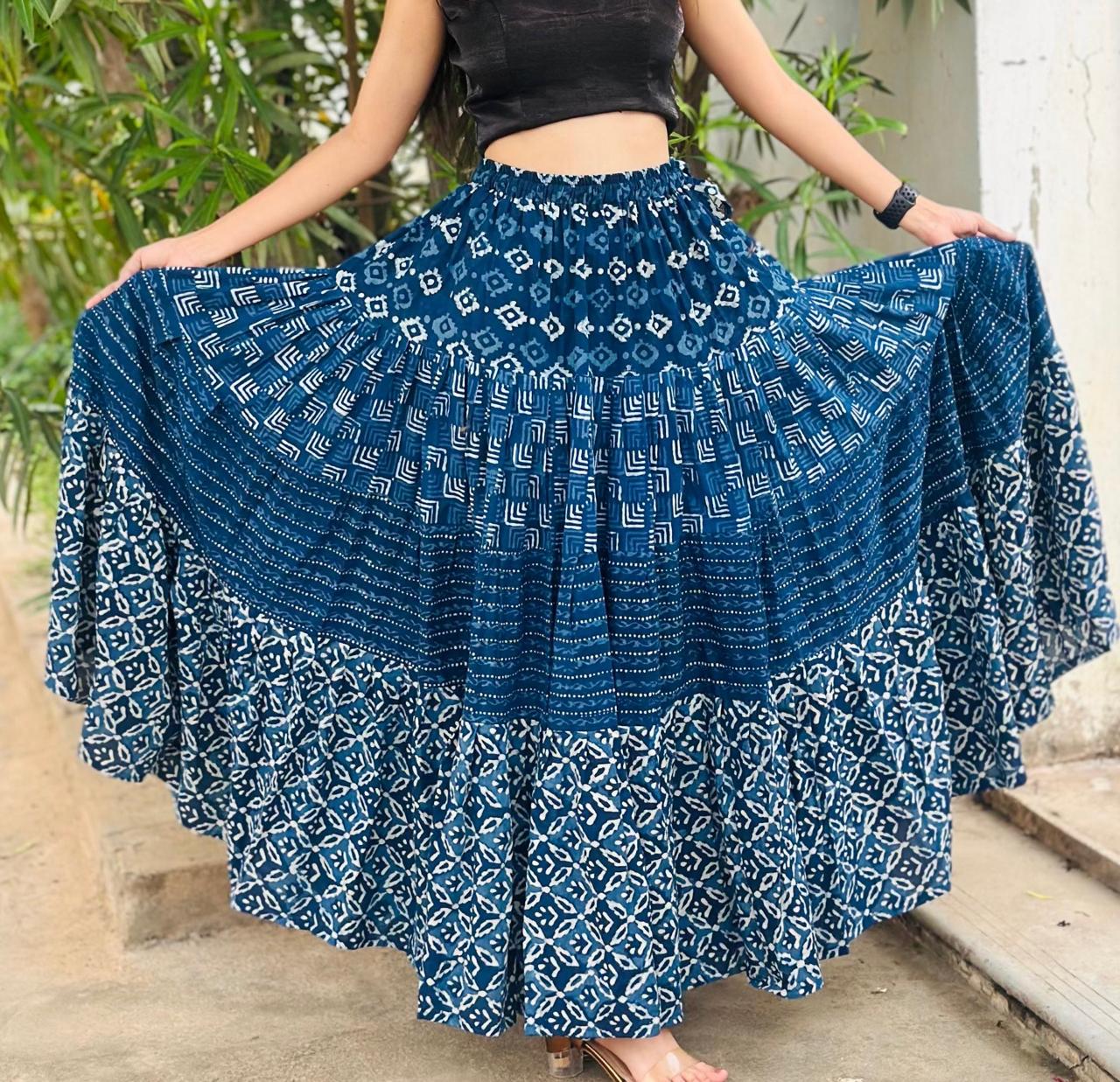 Ajrakh Skirt