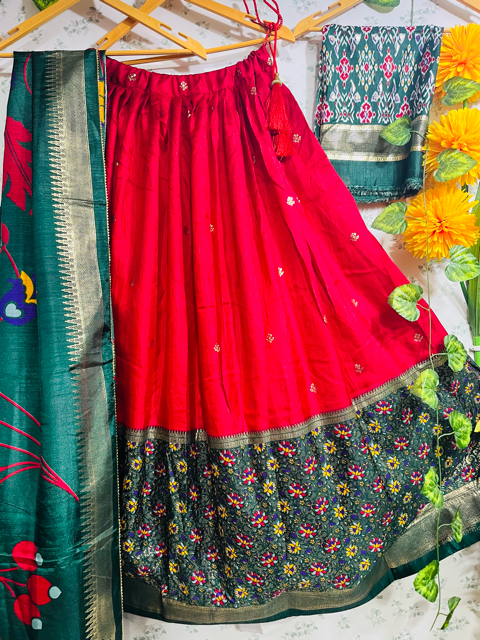 Dolla Silk Red Devi Lehenga