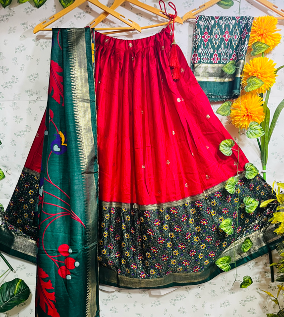 Dolla Silk Red Devi Lehenga