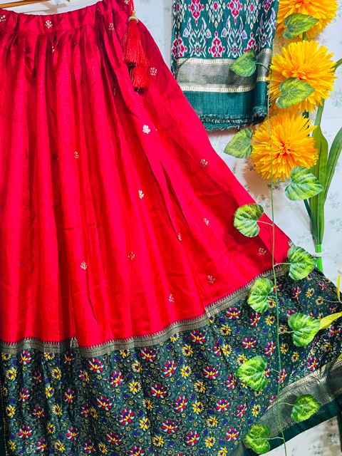 Dolla Silk Red Devi Lehenga