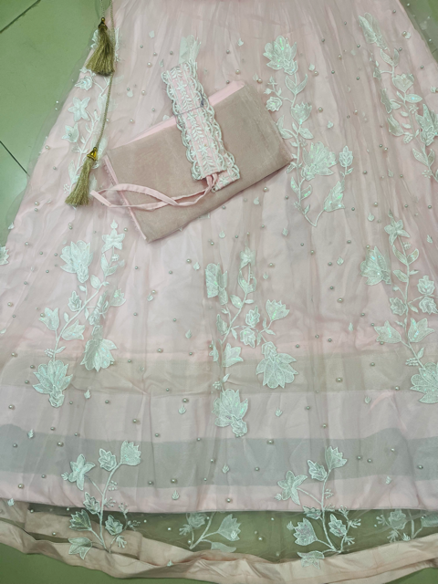 Baby Pink Bony Lehenga