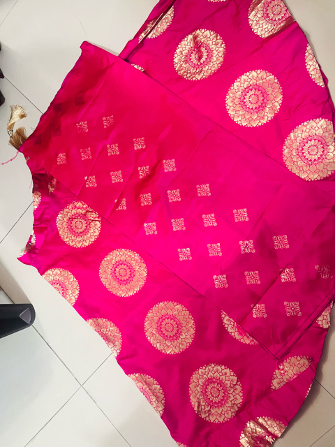 Fuchsia Rati Silk Lehenga