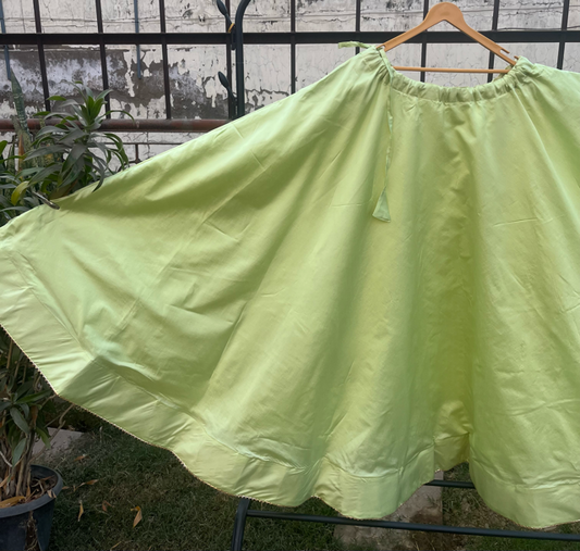 Tantu Green Silk Skirt