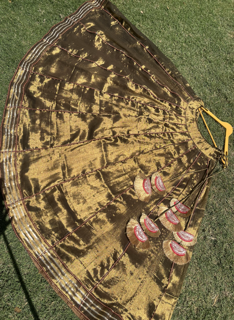 Tissue. Cotton Golden Panel Skirt