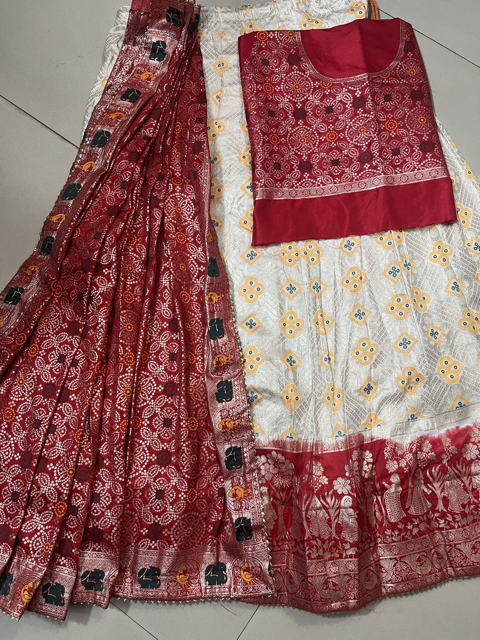 Banarasi Dolo Silk Wedding Lehenga 