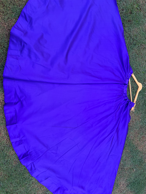 Flared Purple Silk Indian Skirt 
