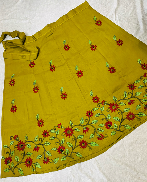 Kantha Yellow Yuvi  Kantha Wrap