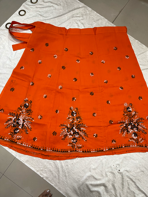 Kantha Orange Olly Wrap