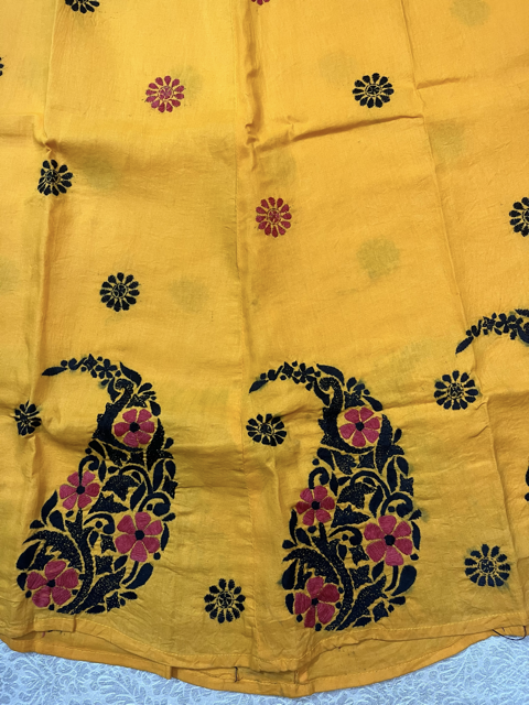 Kantha Yellow Yami Wrap