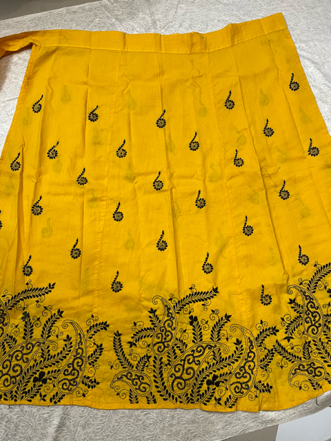 Kantha Yellow Yashi Wrap