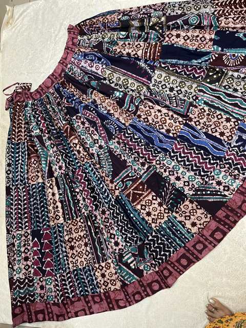 Batik Cotton Indian Skirt