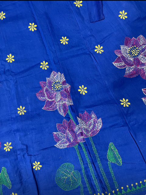 Kantha Blue Kanchi Wrap