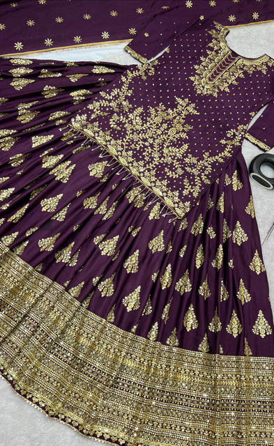 Purple Shade Shilpa Lehenga