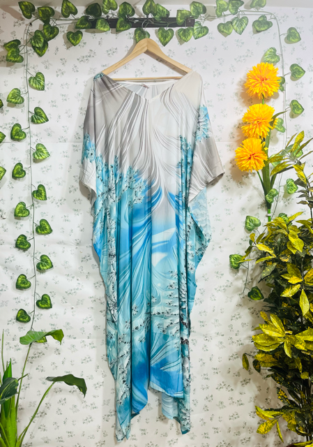 Silk Bob Blue Kaftan