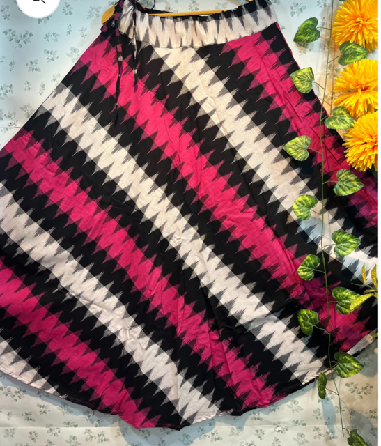 Ikat Pink Oki Skirt