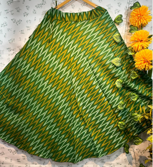 Ikat Green Taruna Skirt