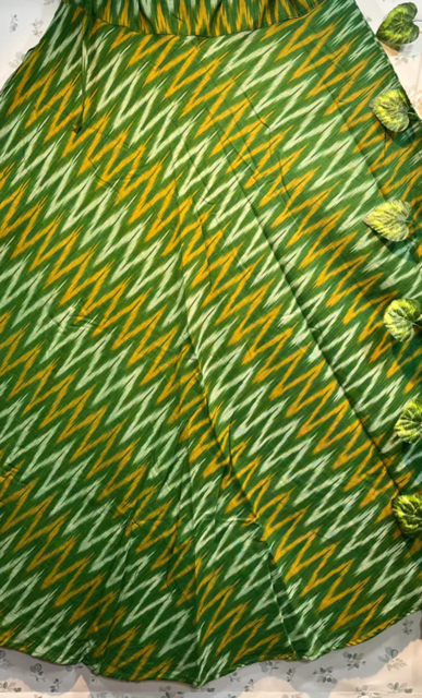 Ikat Green Taruna Skirt