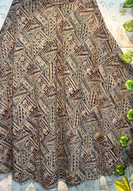 Kalamkari Chaal Skirt