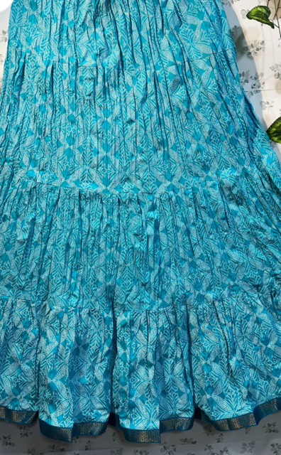 Blue Jalpari Skirt