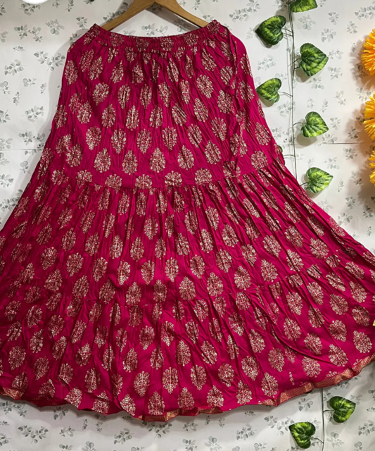 Fuchsia Reena Skirt