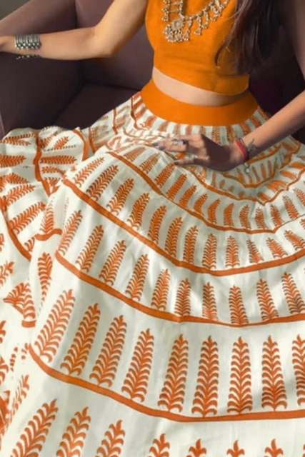 Bangalori Orange Skirt