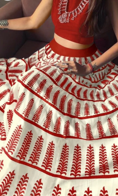 Bangalori Red Skirt