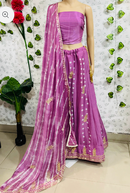 Lavender China Lehenga