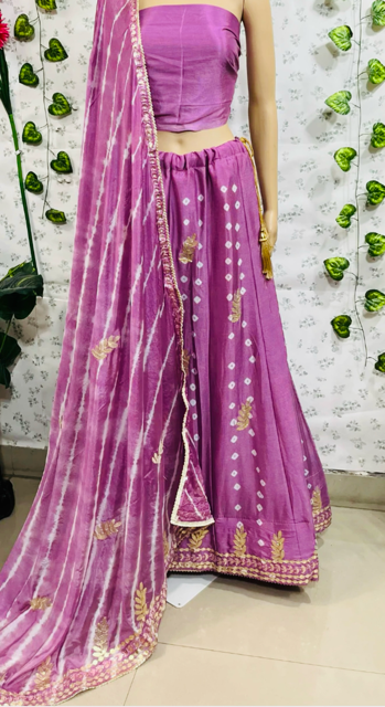 Lavender China Lehenga