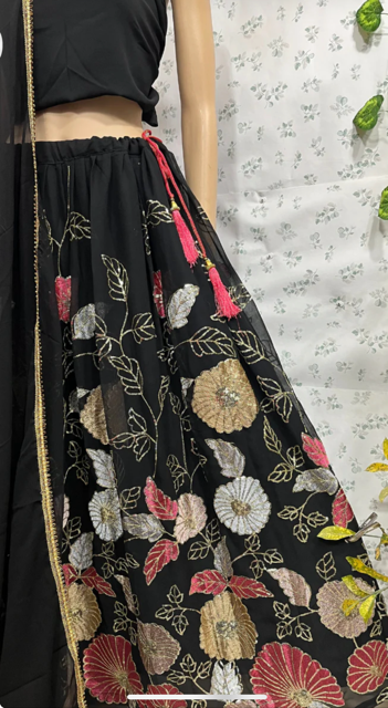 Black Pretty Lehenga