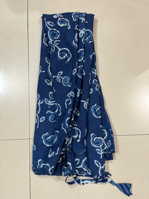 Ajrakh Indigo Champa Skirt