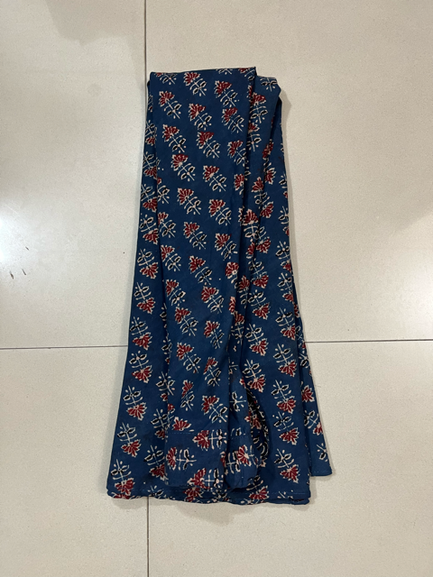 Ajrakh Indigo Badam Skirt